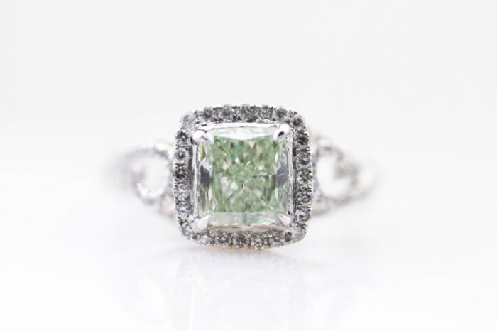 Green Diamond Ring