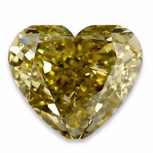Chameleon Diamond - 1.82ct Natural Loose Fancy Green Yellow HeartGIA SI2