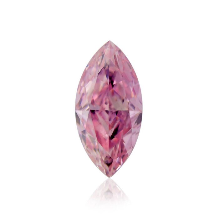 Pink Diamond - 0.13ct Natural Loose Fancy Intense Purplish Pink GIA Marquise - Image 2