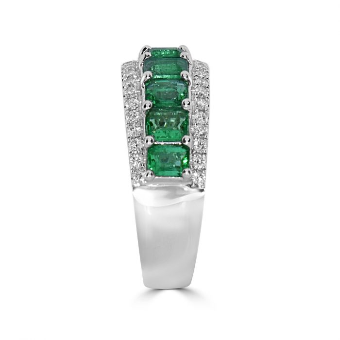 Real 2.13ct Natural Green Emerald & Diamonds Engagement Ring 18K Solid Gold - Image 3