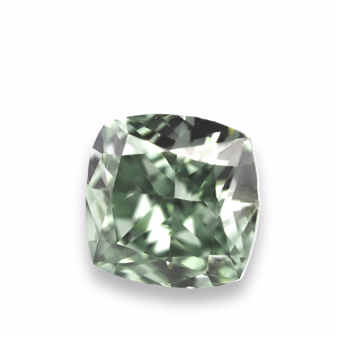 Chameleon Diamond - 0.27ct Natural Loose Fancy Green Chamelon VVS1 GIA Cushuion - Image 5