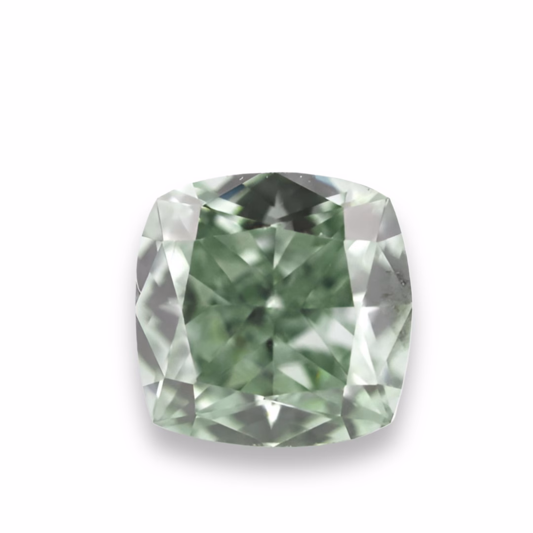 Chameleon Diamond - 0.27ct Natural Loose Fancy Green Chamelon VVS1 GIA Cushuion