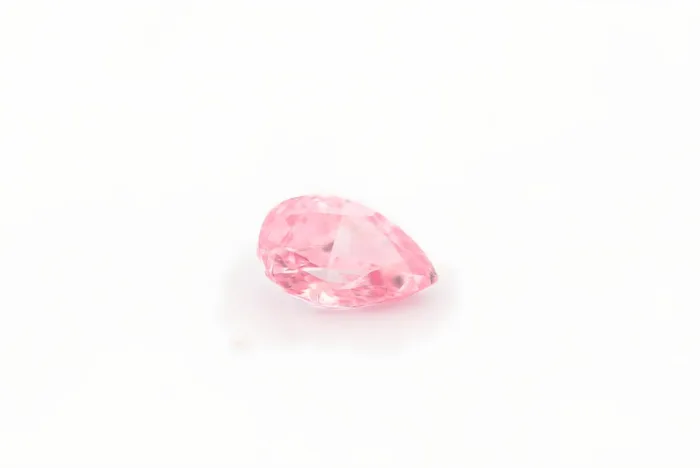 Pink Diamond 0.09ct Natural Loose Fancy Intense Purple Pink Diamond GIA Pear VS1 - Image 2