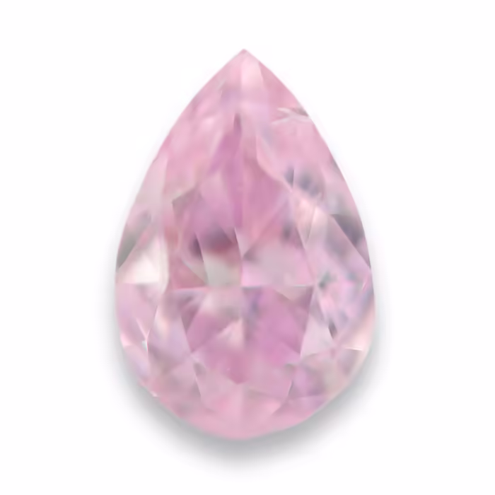Pink Diamond - 0.30ct Natural Loose Fancy Light Purple Pink Color GIA Pear