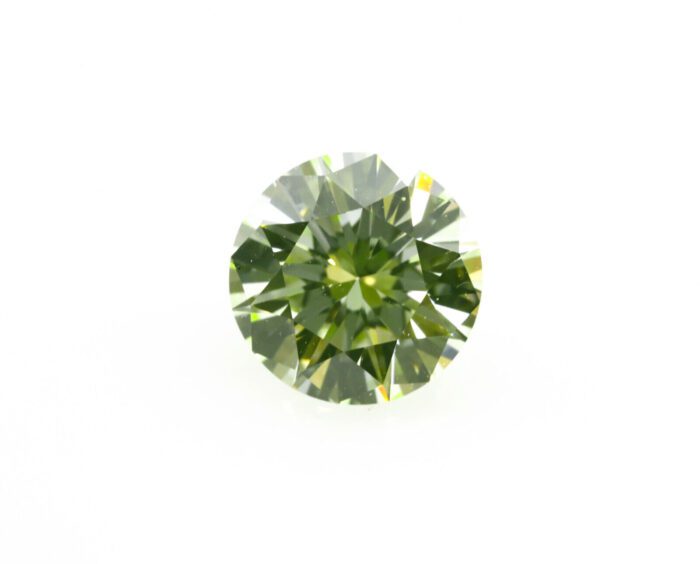 Round Green Diamond - 0.53ct Natural Loose Fancy Light Green Neon Color GIA VS2 - Image 4