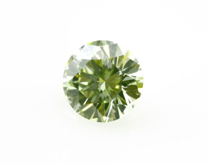 Round Green Diamond - 0.53ct Natural Loose Fancy Light Green Neon Color GIA VS2 - Image 5