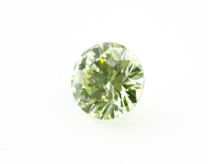 Round Green Diamond - 0.53ct Natural Loose Fancy Light Green Neon Color GIA VS2 - Image 6