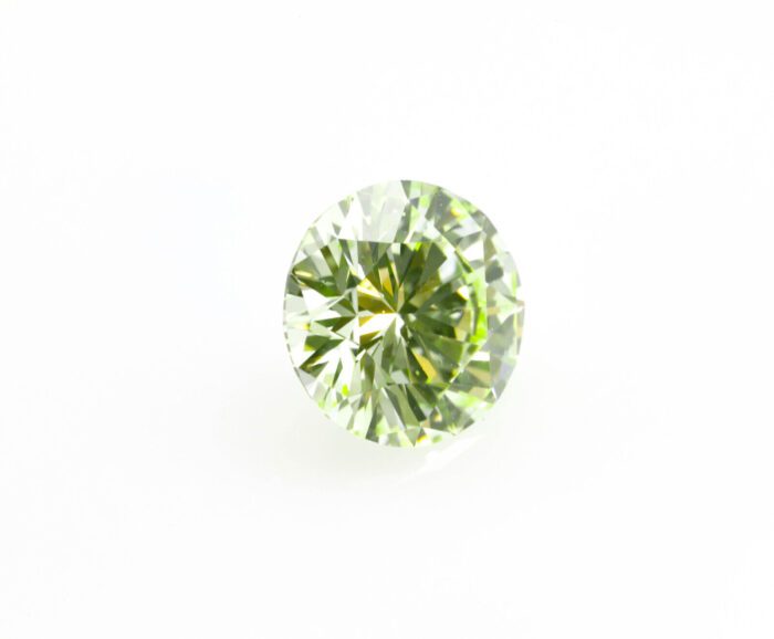 Round Green Diamond - 0.53ct Natural Loose Fancy Light Green Neon Color GIA VS2 - Image 8